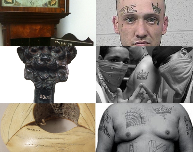 Right column Latin Kings gang tattoos