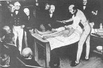 Robert Liston performs the first surgery with anaethesia in England, 1846.