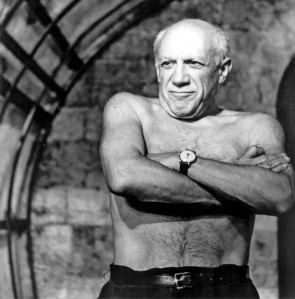 Picasso without his shirt on