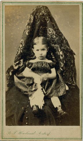 Hidden mother in unsettling Victorian photograph ca 1870
